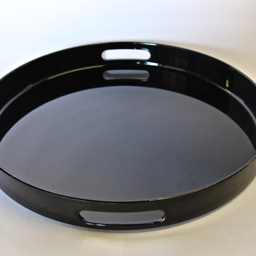 Black Lacquer Serving TraySquare Table Manners